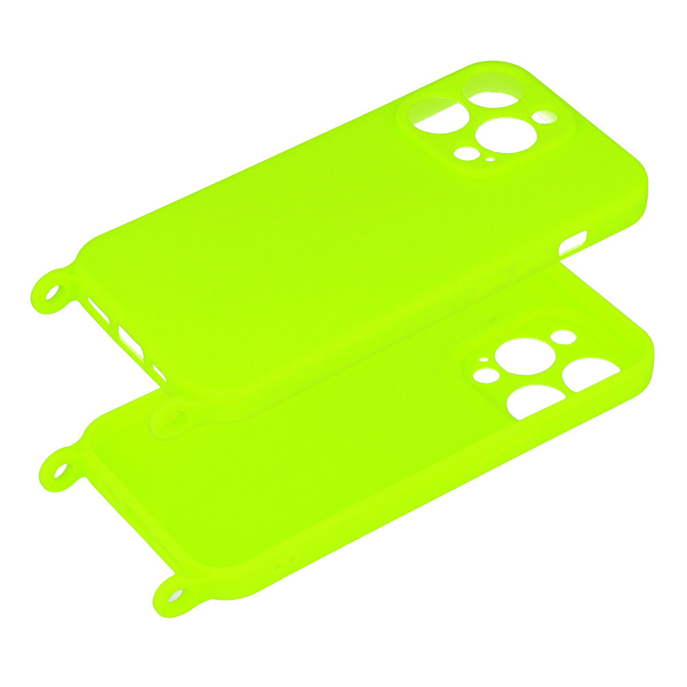 Калъф силикон – Strap Silicone Case – iPhone 12 Pro – Лайм