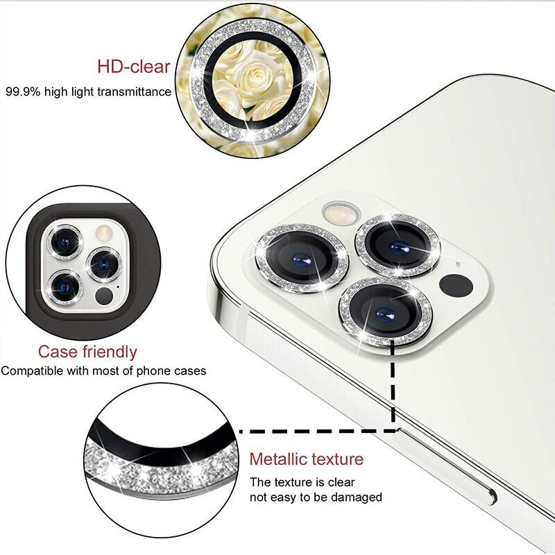 Закален Стъклен протектор –HARD DIAMOND –LENS (5 обектива)  – Samsung Galaxy S24 Ultra – Сребрист