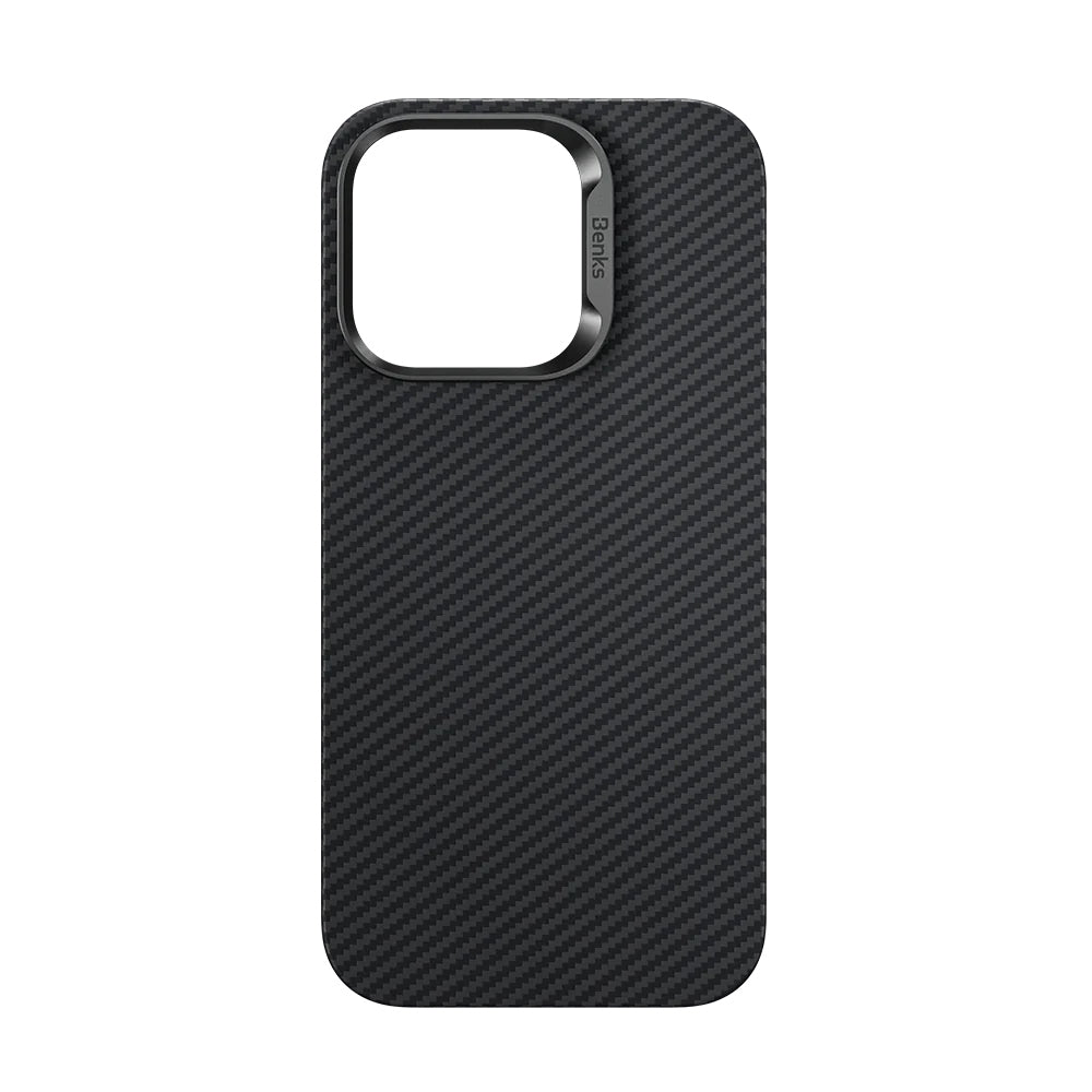 Benks – Magnetic Armor Air Kevlar Metal Frame 600D – iPhone 15 Pro Max – Черен