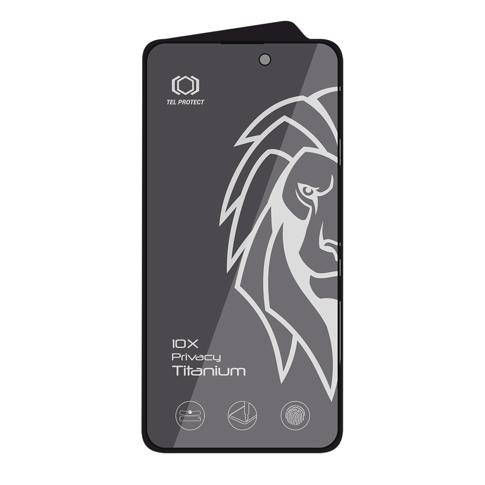 Закален Стъклен протектор 10X Privacy Titanium Max – iPhone 14 Pro Max