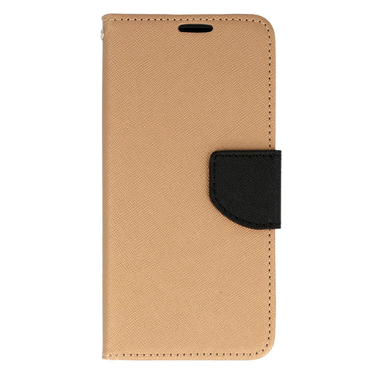 Калъф силикон – Fancy Черен – Samsung Galaxy A22 5G – Златист