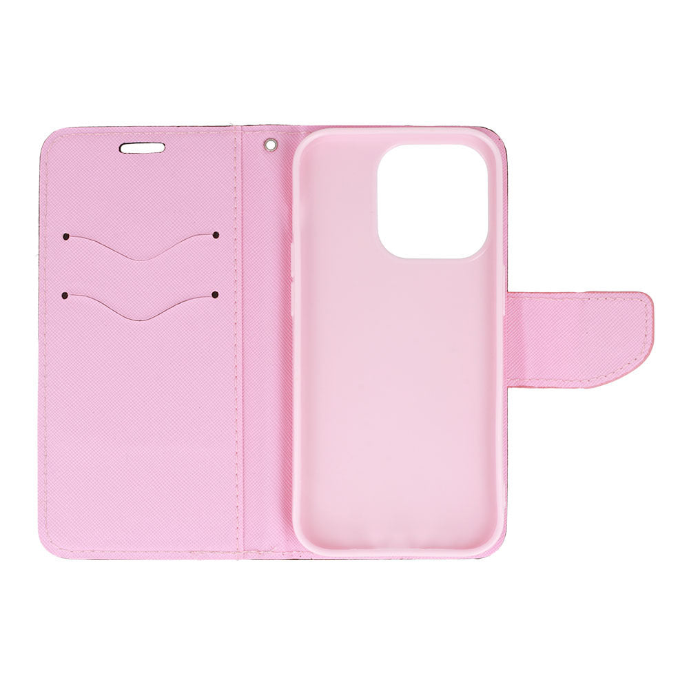 Калъф силикон – Fancy – Samsung Galaxy S23 – Розов-Черен