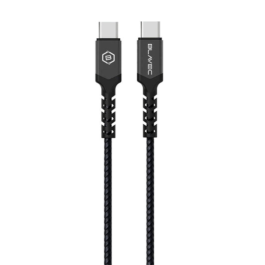Blavec – Кабел Raptor Pleciony Typе-C → Type-C Pd 60W 3A 0,25m. (Cra Cc3Bg025) – Черен