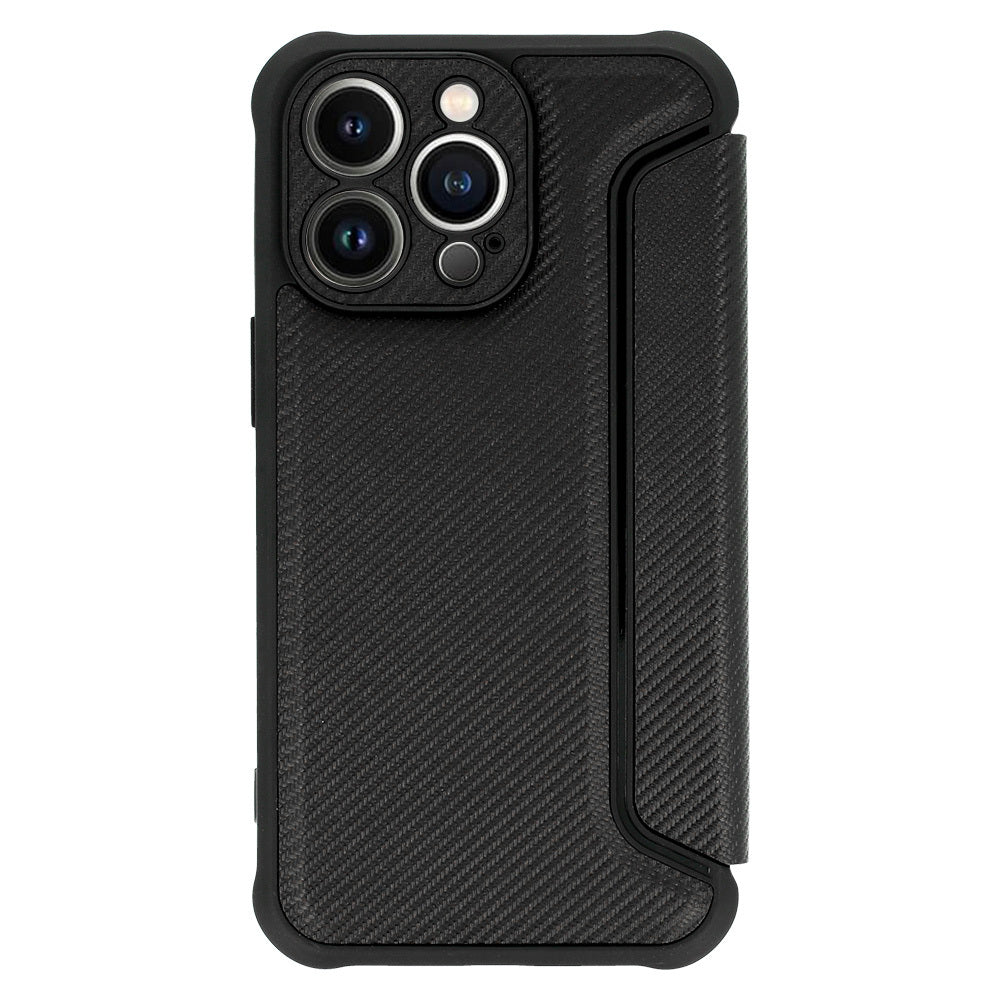 Калъф тефтер – Razor Carbon Book – Xiaomi Redmi None 13 5G – Черен