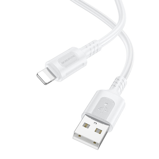 Borofone – Kабел BX111 Feliz- Type C към Lightning 2,4A 1m. – Бял
