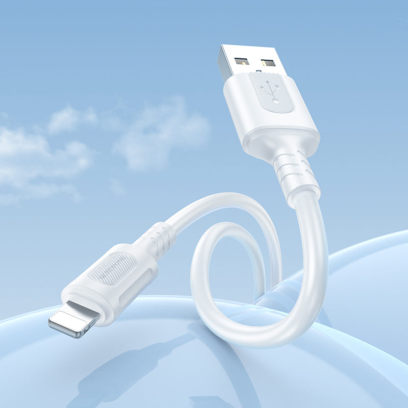 Borofone – Kабел BX111 Feliz- Type C към Lightning 2,4A 1m. – Бял