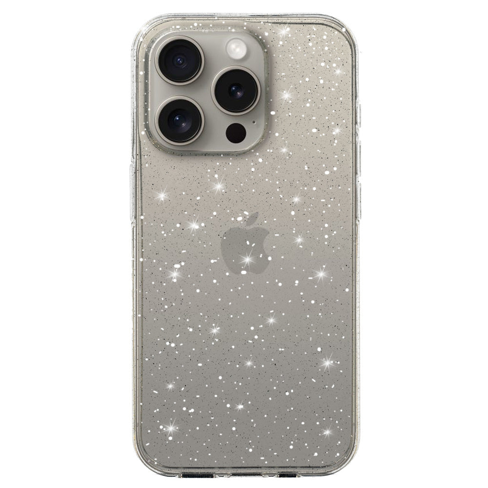 Калъф силикон –  Crystal Блестящ – iPhone 13 Pro – Сребрист