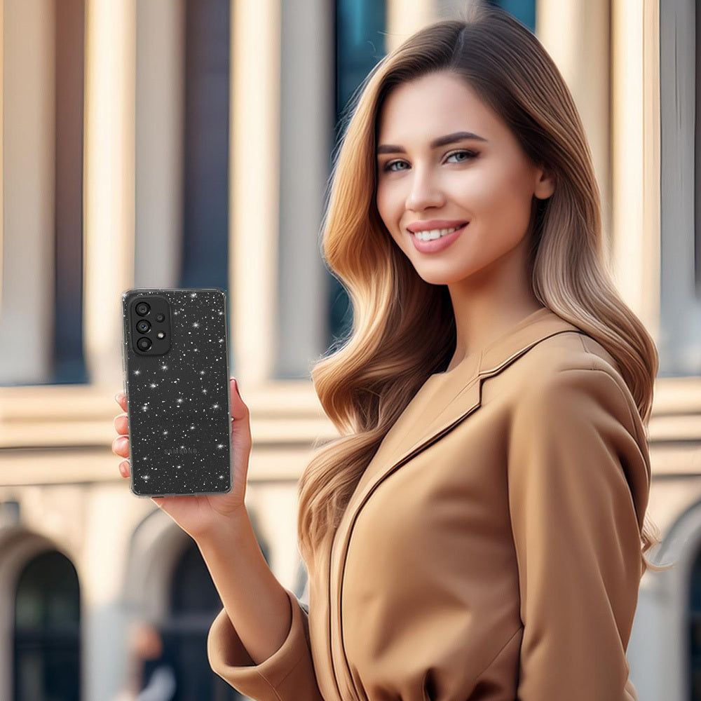 Калъф силикон –  Crystal Блестящ – Samsung Galaxy A33 5G – Сребрист