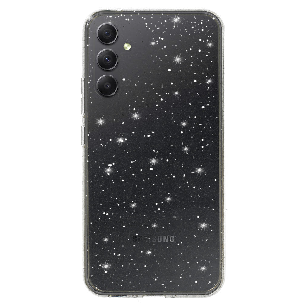Калъф силикон –  Crystal Блестящ – Samsung Galaxy A34 5G – Сребрист