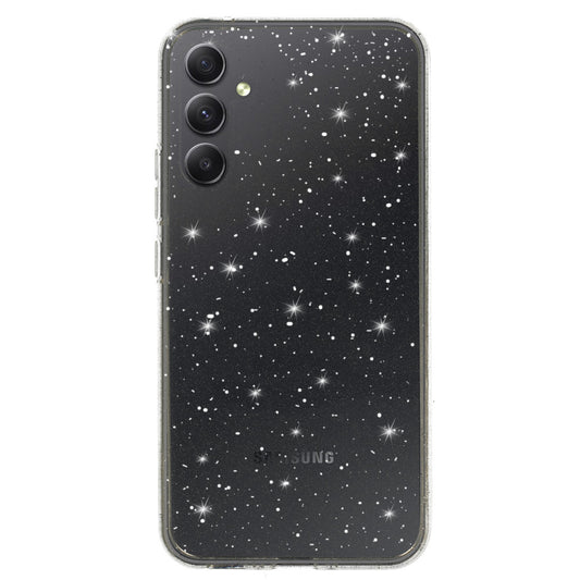 Калъф силикон –  Crystal Блестящ – Samsung Galaxy A34 5G – Сребрист