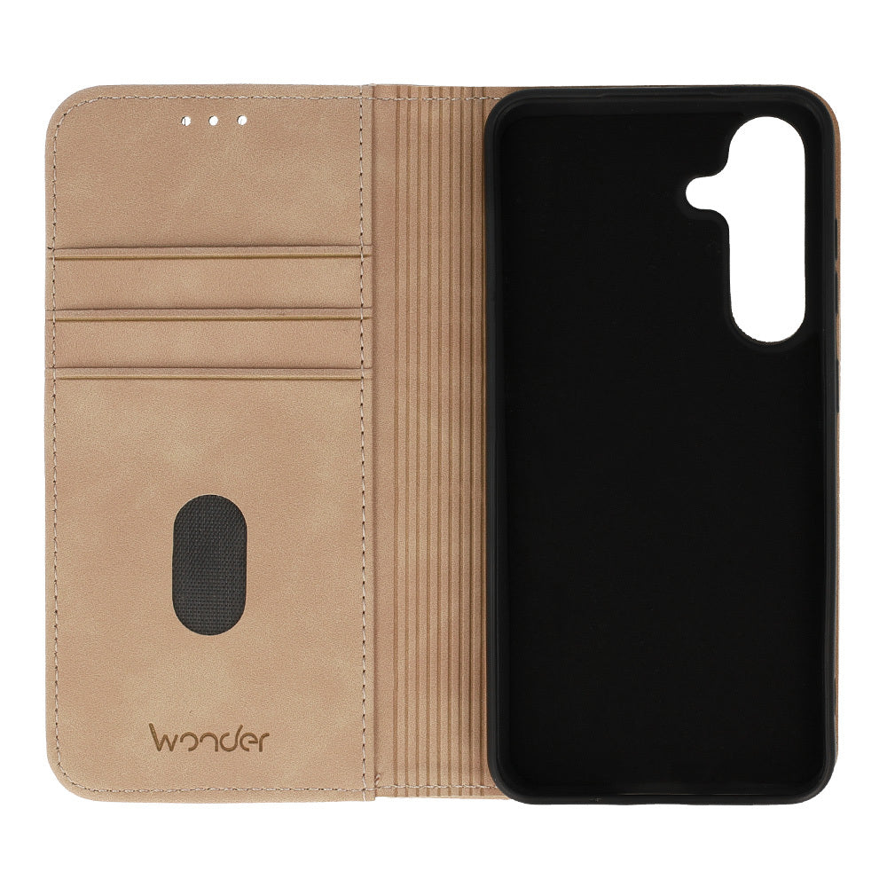 Калъф тефтер – Wonder Smart – Xiaomi Redmi None 13 4G – Cappuccino