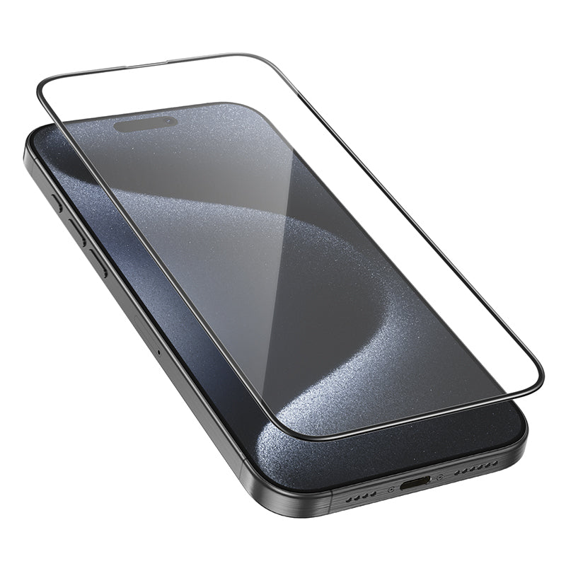 Borofone – Закален Стъклен протектор – BF8 Diamond Armor Full Screen 5D – Large Arc – iPhone 16 Pro