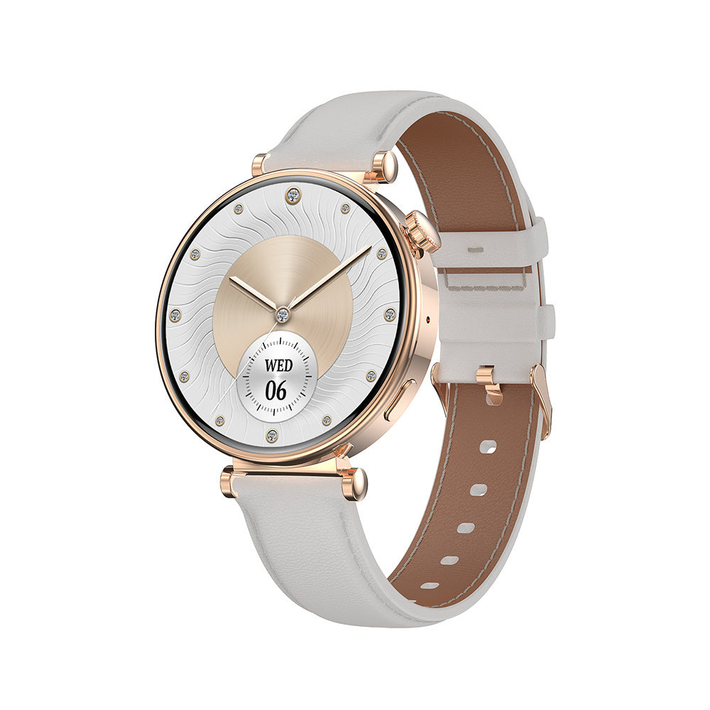 Blavec – Smartwatch W17 Amber HD AMOLED Voice Call (SWW17 RG) Розов + 2 paski – Златист