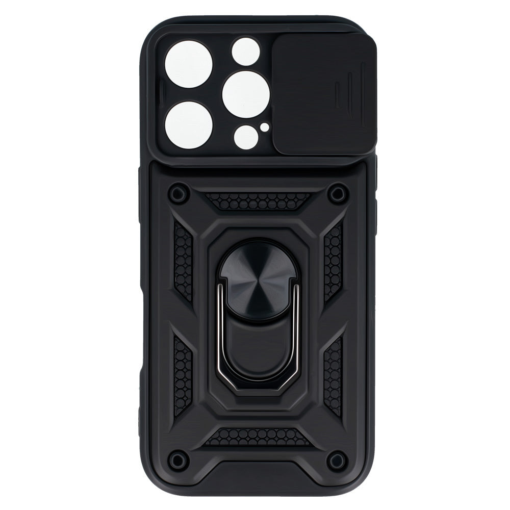 Калъф силикон – Slide Camera Armor – iPhone 16 Pro Max – Черен
