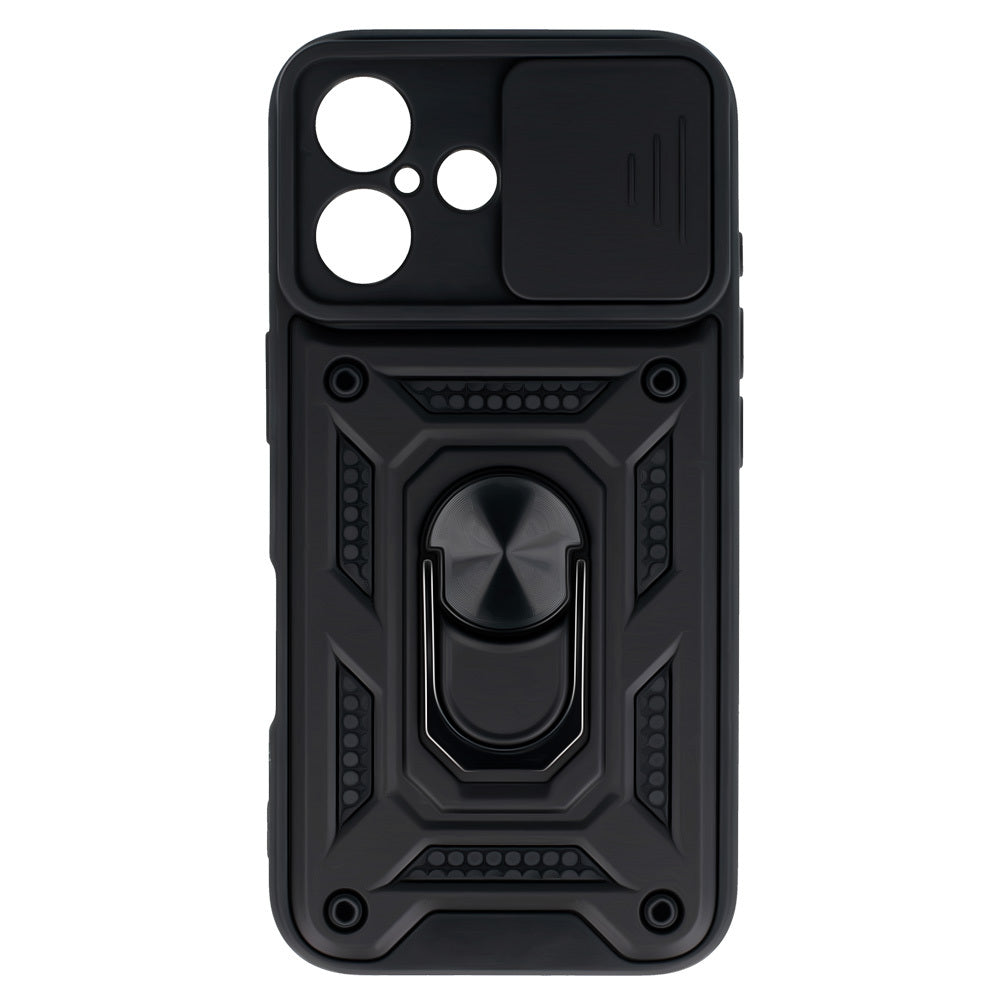 Калъф силикон – Slide Camera Armor – iPhone 16 Plus – Черен