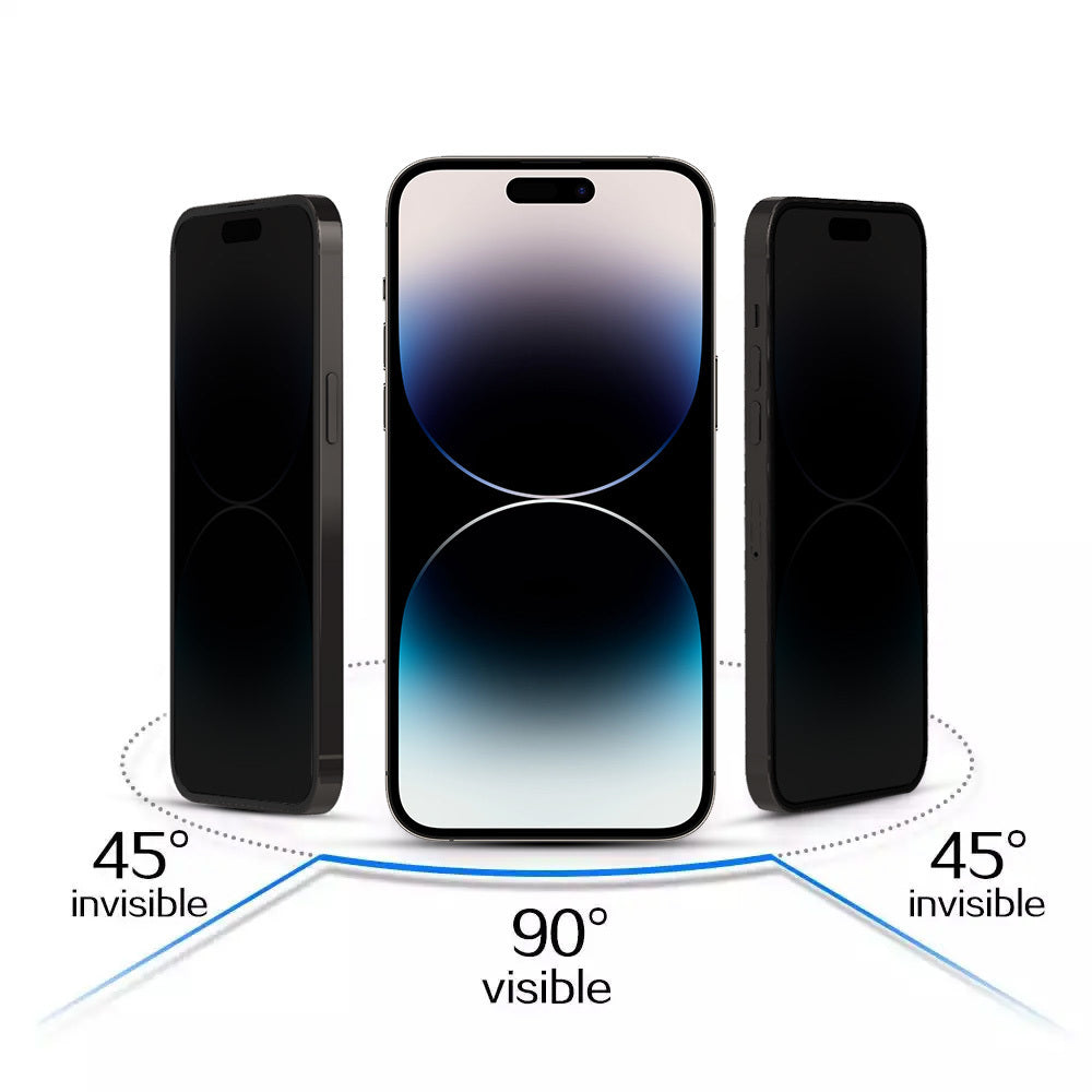 Закален Стъклен протектор – Privacy Glass – iPhone 16 – Черен
