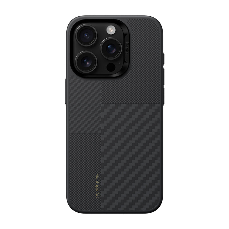 Benks – Montage Magnetic Armor Pro Kevlar Metal Frame 600D+1500D – iPhone 16 Pro Max – Черен