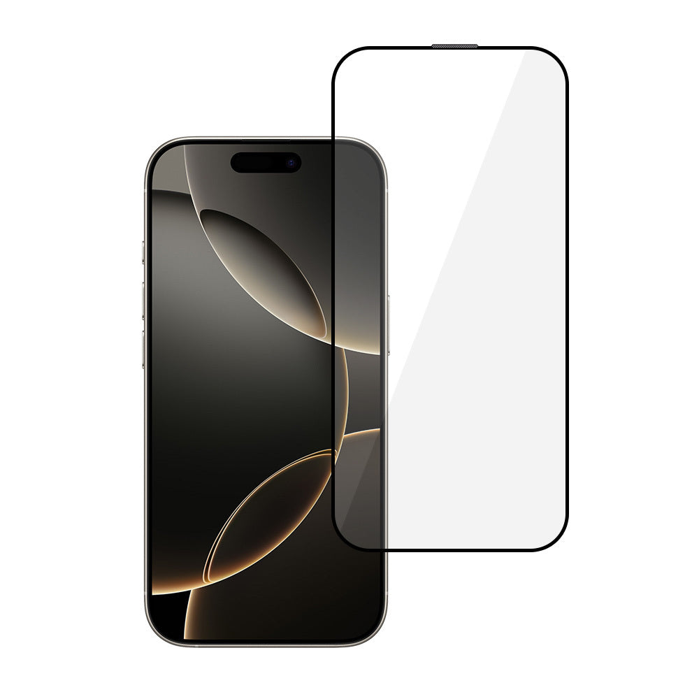 Закален Стъклен протектор – Full Glue 6D – iPhone 16 Pro Max – Черен