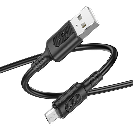 Borofone – Кабел Bx111 Feliz Usb → Micro Usb 2,4A 1m. – Черен