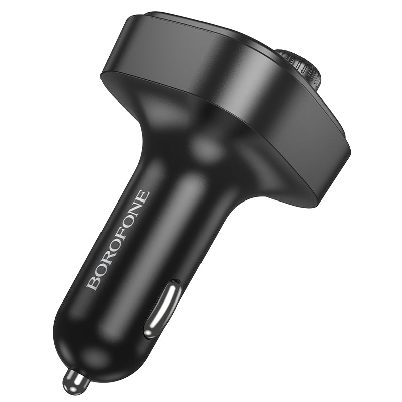 Borofone – Bluetooth FM Автомобилен трансмитер – Bc59 Heroic – Mp3–Bluetooth –2XUsb + Type-C – Черен