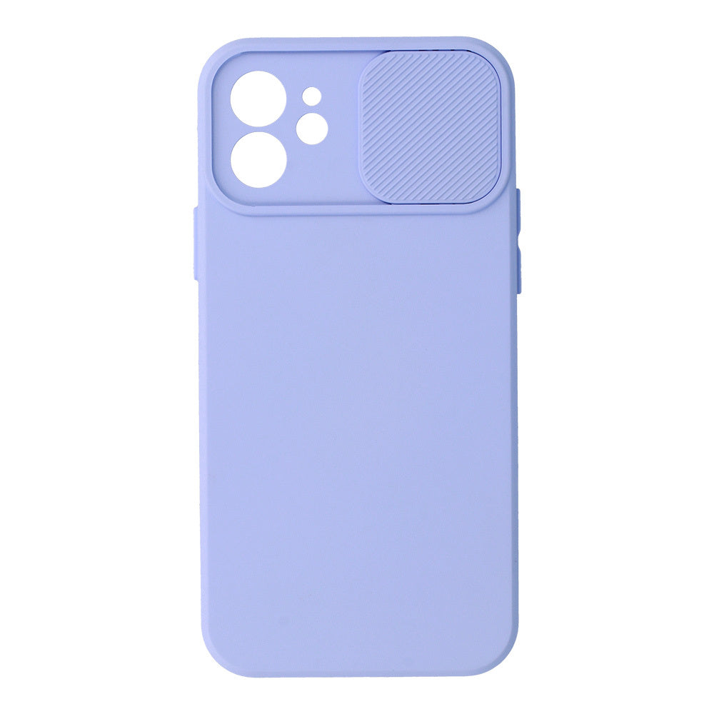 Калъф силикон –  Camshield Soft  – iPhone 12 – Светло лилав