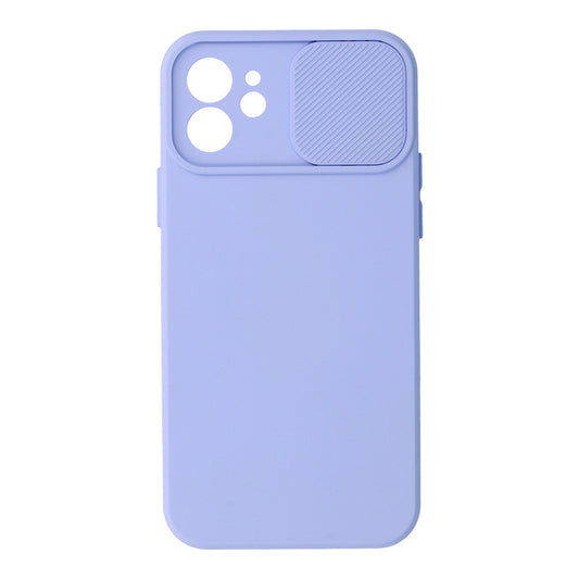 Калъф силикон –  Camshield Soft  – iPhone 12 – Светло лилав