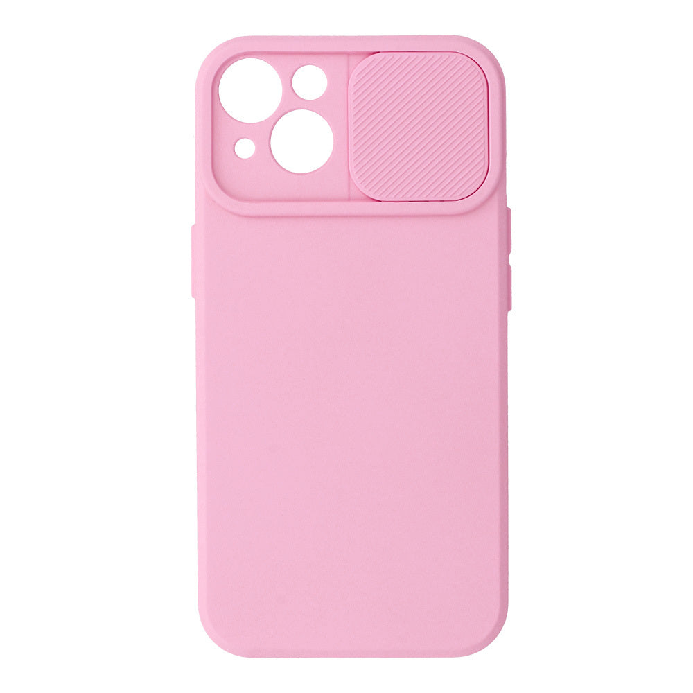 Калъф силикон –  Camshield Soft – iPhone 13 – Светло розов