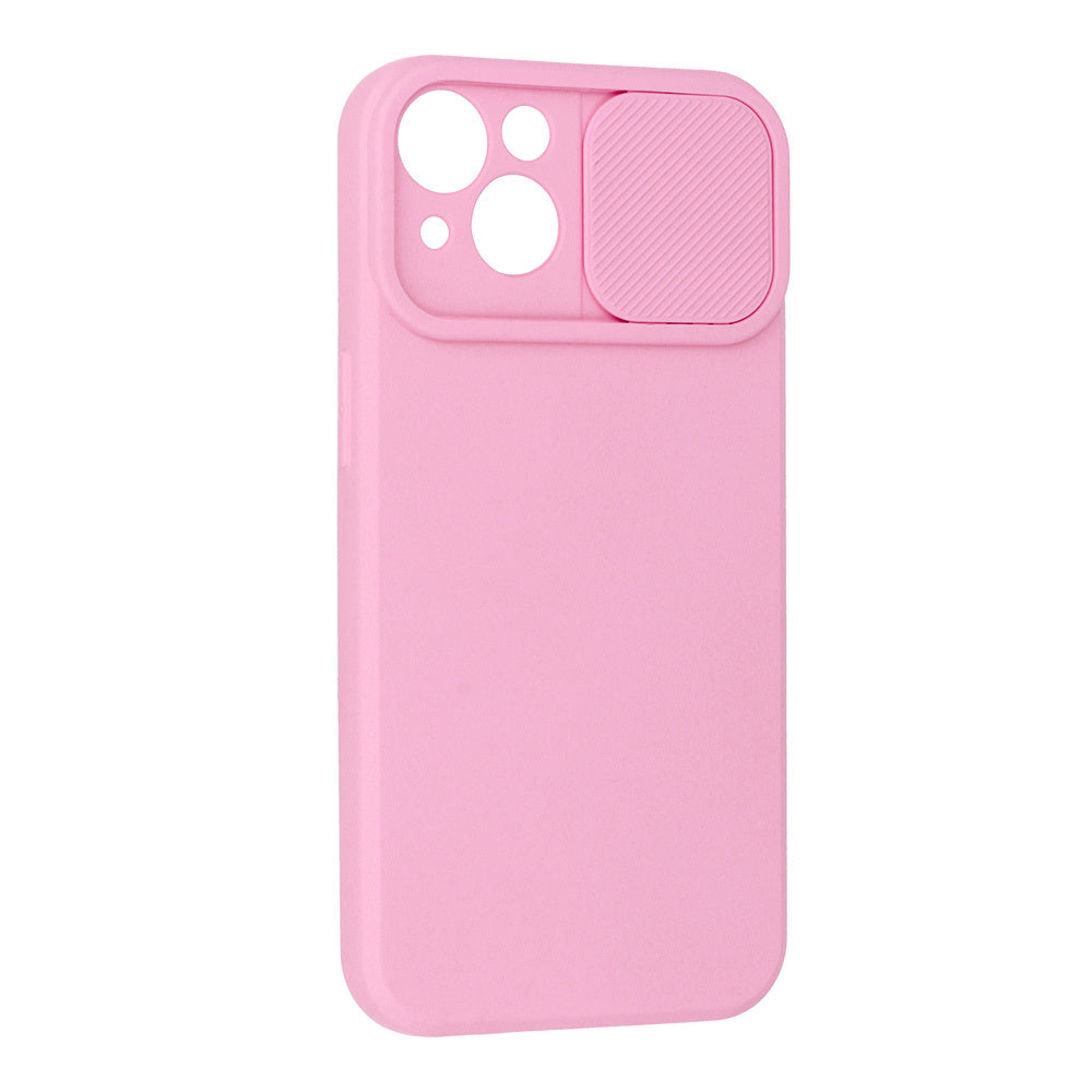 Калъф силикон –  Camshield Soft – iPhone 13 – Светло розов