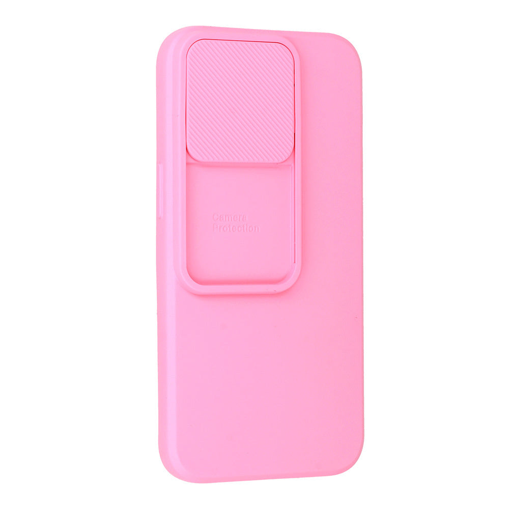 Калъф силикон –  Camshield Soft – iPhone 13 Pro – Светло розов
