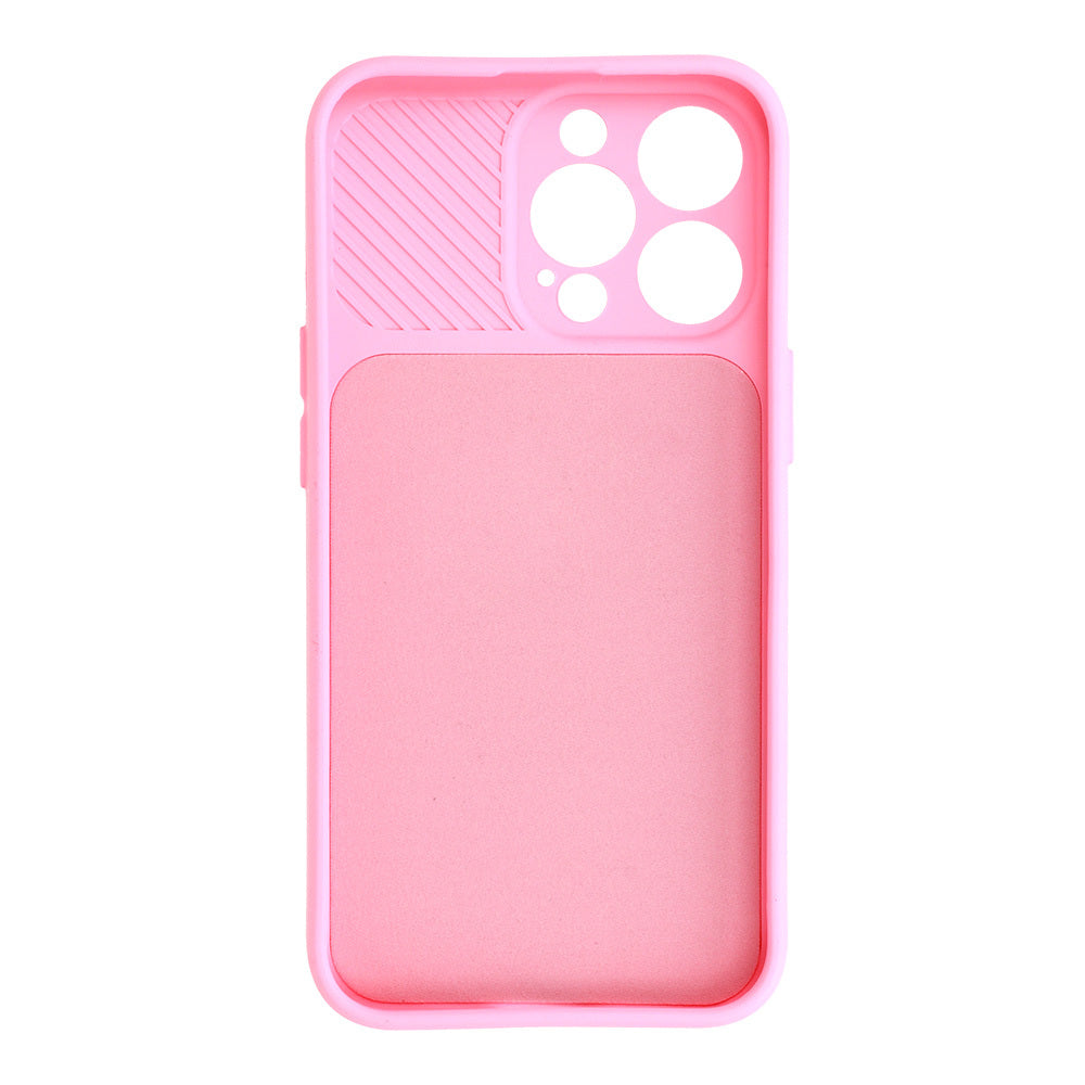 Калъф силикон –  Camshield Soft – iPhone 13 Pro – Светло розов