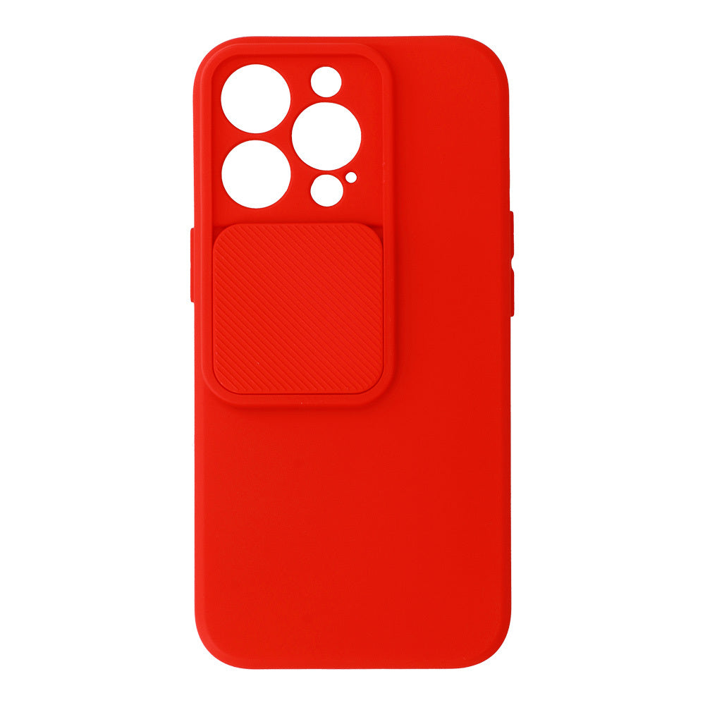 Калъф силикон –  Camshield Soft – iPhone 13 Pro Max – Червен