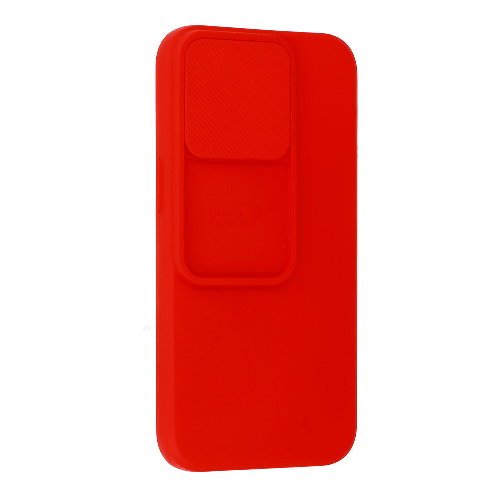 Калъф силикон –  Camshield Soft – iPhone 13 Pro Max – Червен