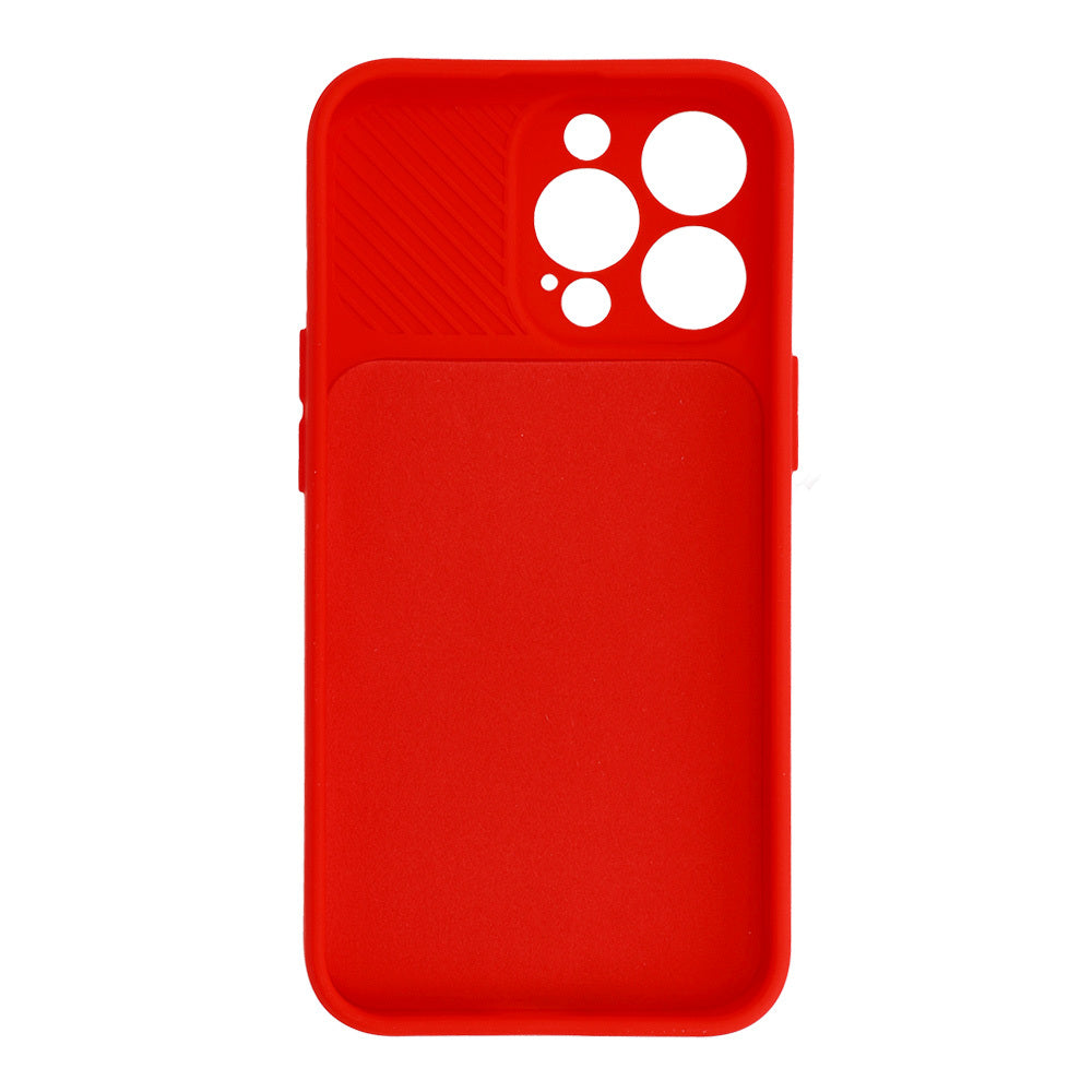 Калъф силикон –  Camshield Soft – iPhone 13 Pro Max – Червен