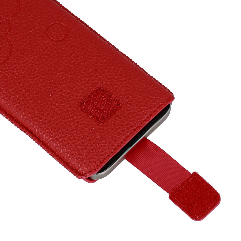 Wonder –Калъф Deko ROZMIAR L – iPhone 13 Mini/12 Mini/SE 2020/2022/7/8 – Червен