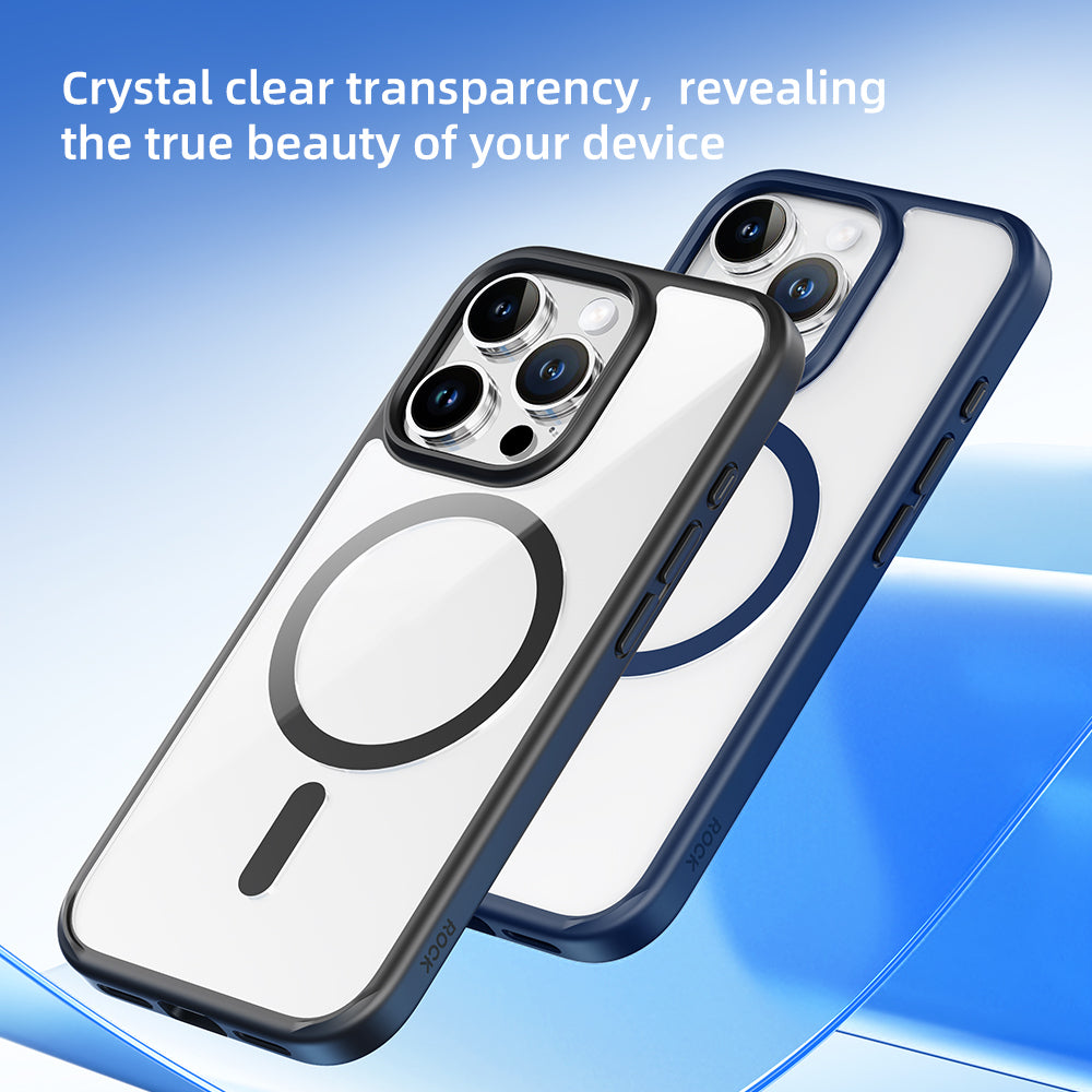 Rock – Guard Series Magnetic – iPhone 16 – Прозрачен-Черен