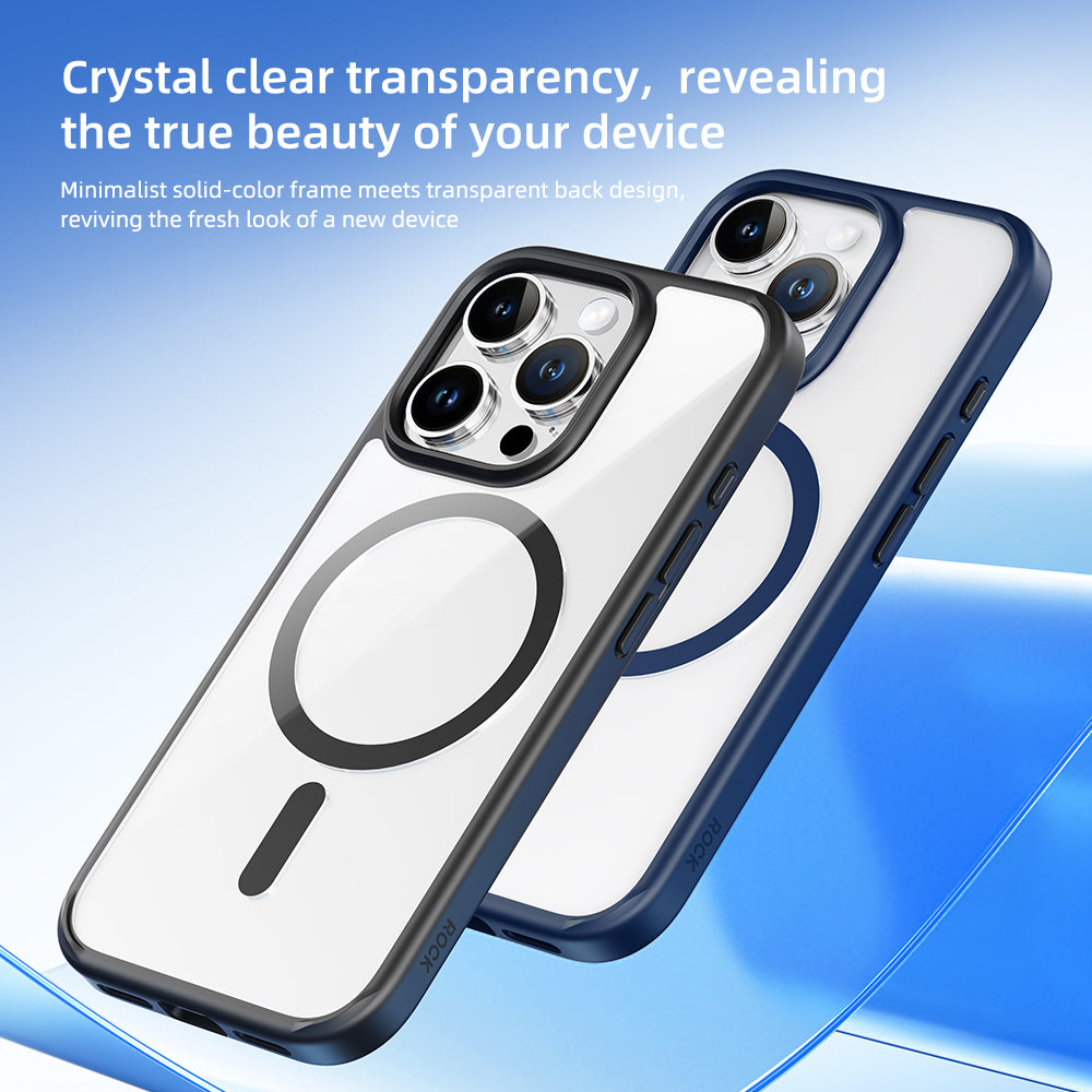 Rock – Guard Series Magnetic – iPhone 16 Pro – Прозрачен-Черен