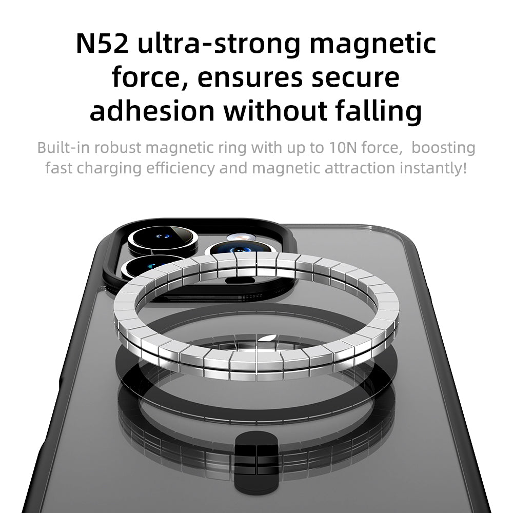 Rock – Guard Series Magnetic – iPhone 16 Pro – Прозрачен-Черен