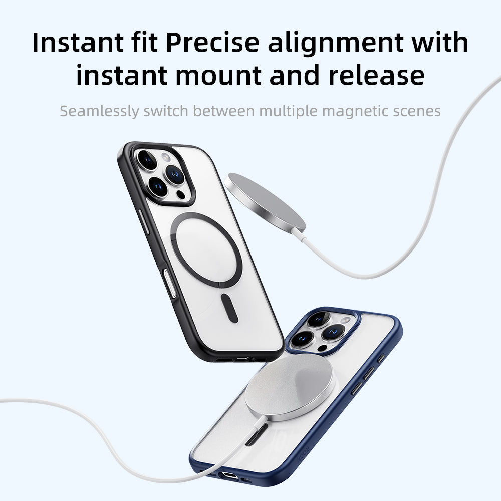 Rock – Guard Series Magnetic – iPhone 16 Pro Max – Прозрачен-Черен
