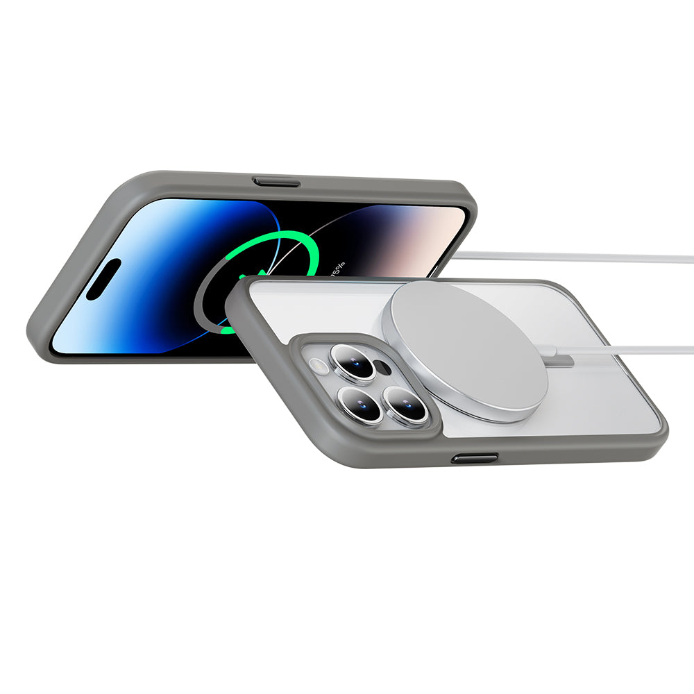 Rock – Guard Series Magnetic – iPhone 15 Pro Max – Прозрачен-Сив