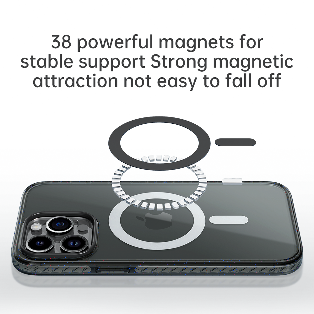 Rock – Калъф Crystal Shield Series Magnetic  – iPhone 14 Pro – Прозрачен-Черен