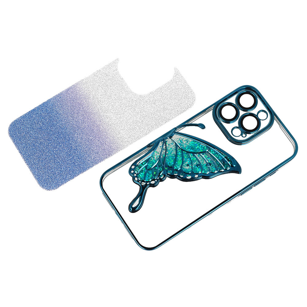Калъф – Tel Protect Butterfly Water – iPhone 15 Pro Max – Син
