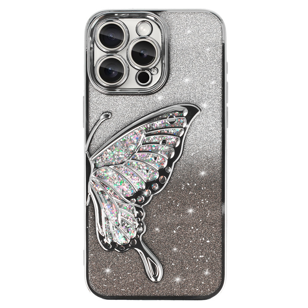 Калъф – Tel Protect Butterfly Water – iPhone 15 Pro Max – Сребрист