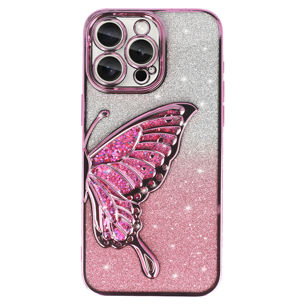 Калъф – Tel Protect Butterfly Water – iPhone 15 Pro – Розов