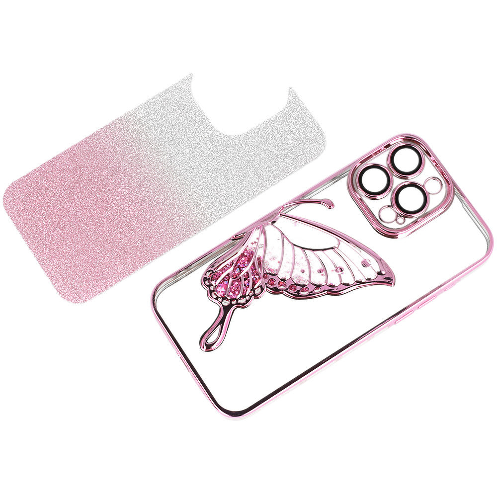 Калъф – Tel Protect Butterfly Water – iPhone 15 Pro – Розов