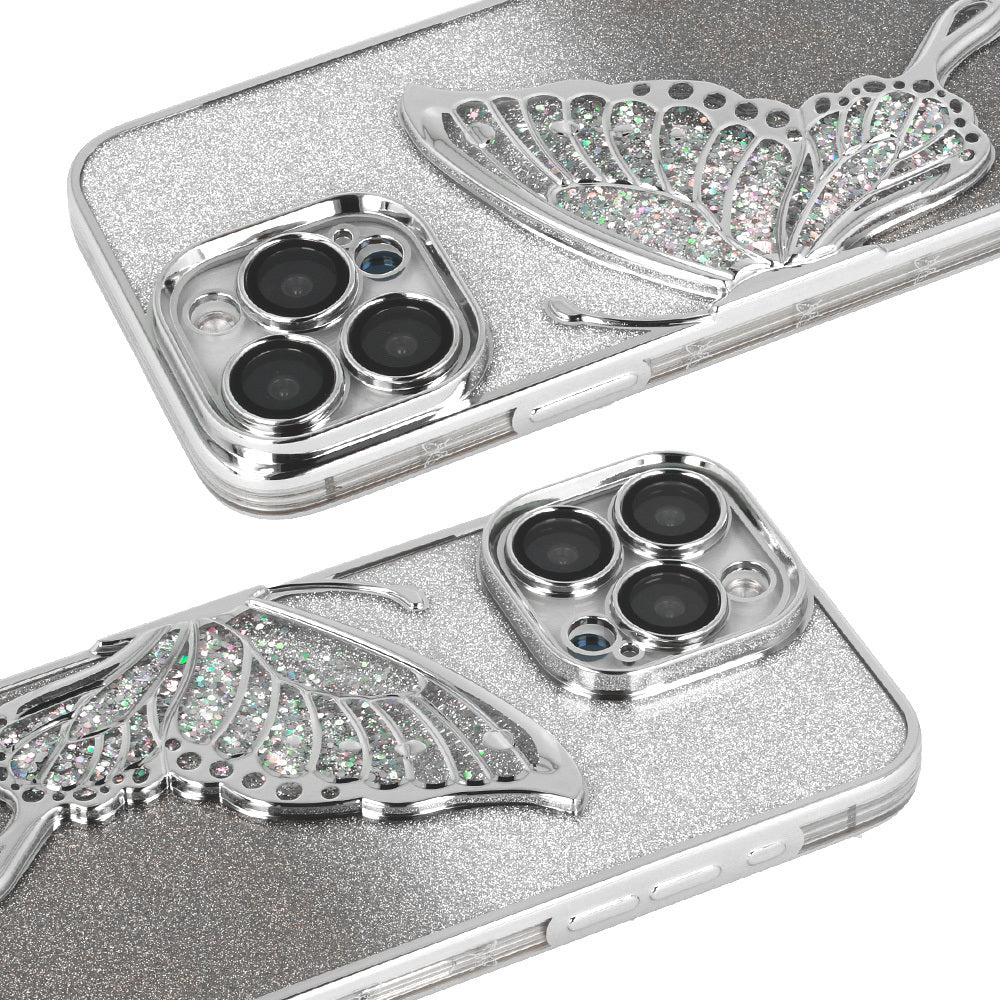 Калъф – Tel Protect Butterfly Water – iPhone 15 – Сребрист