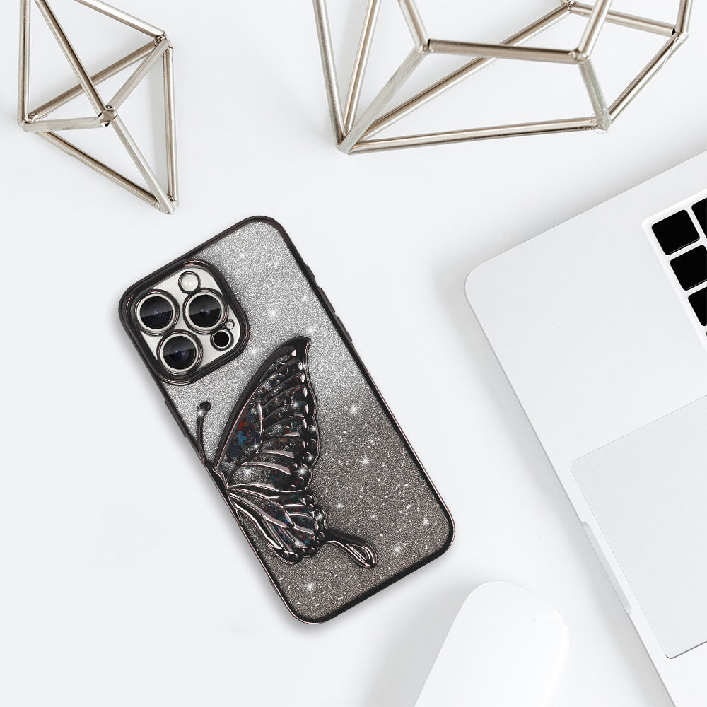 Калъф – Tel Protect Butterfly Water – iPhone 16 – Черен