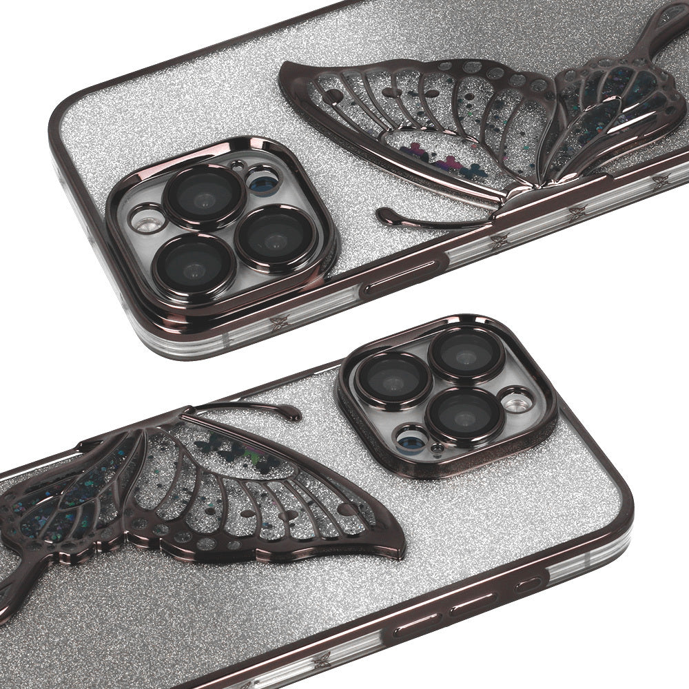 Калъф – Tel Protect Butterfly Water – iPhone 16 Pro Max – Черен