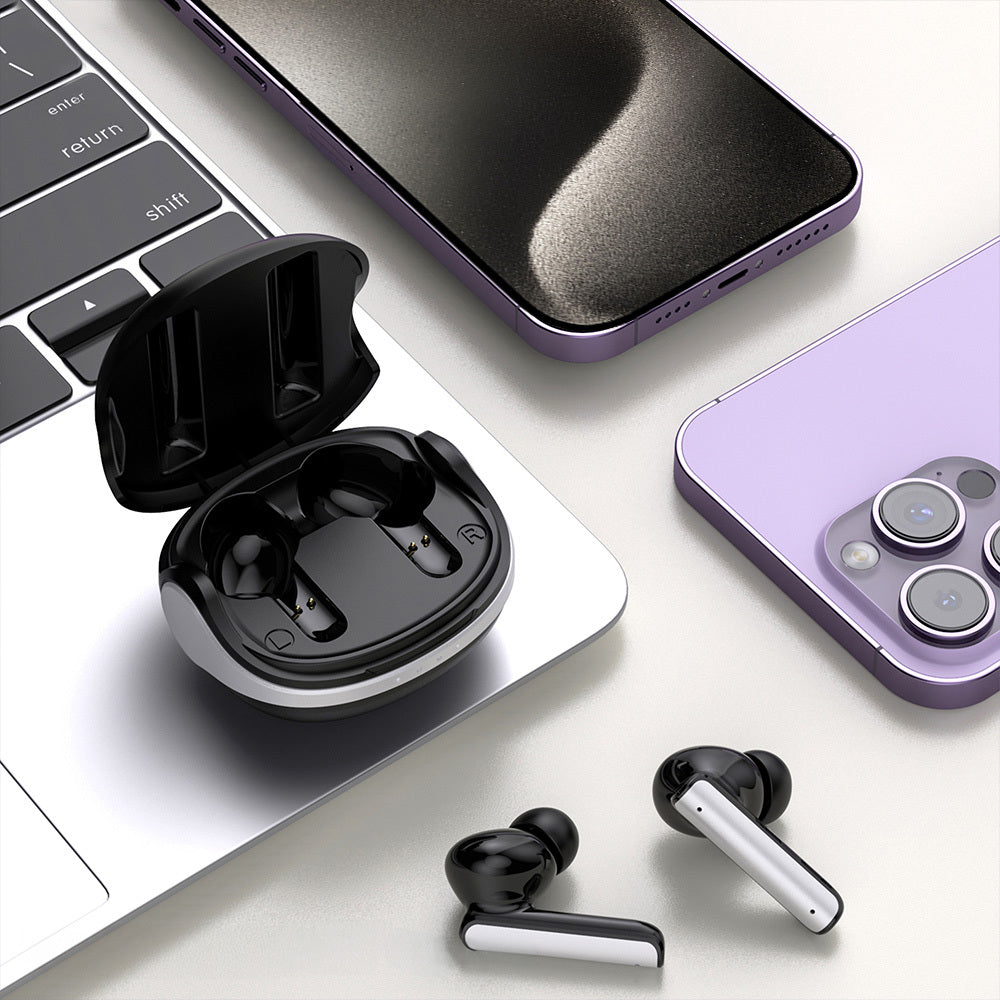 Blavec – Безжични Bluetooth слушалки – TWS BW03 Infinity Pro ANC+ENC (BW03IP B) – Черенo