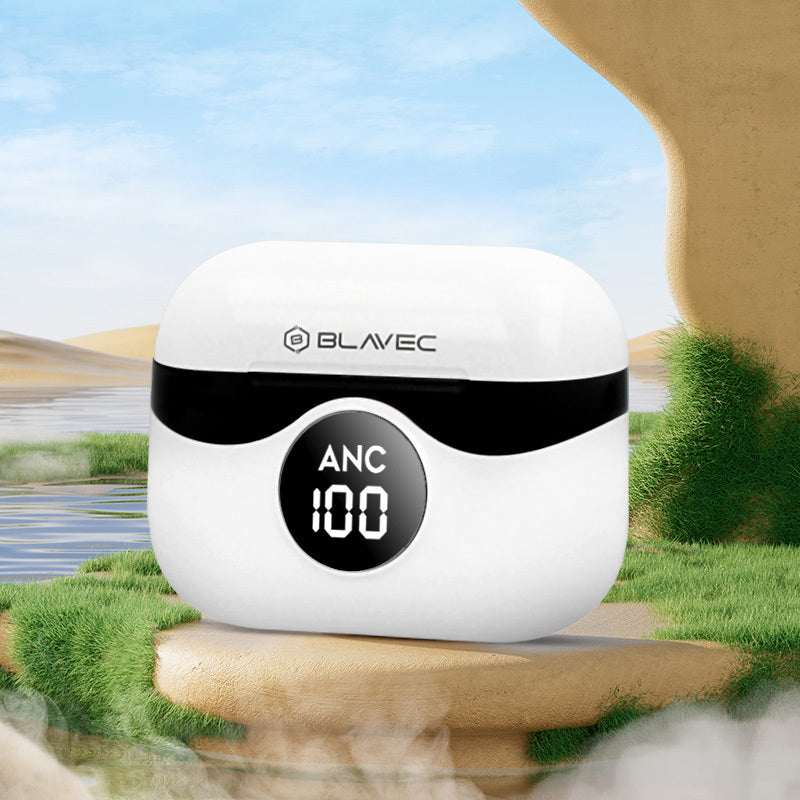 Blavec –  Безжични Bluetooth слушалки – TWS BW04 Prime Active ANC+ENC (BW04PA W) – Бялo