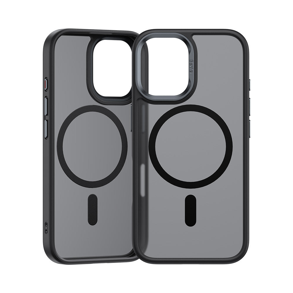 Benks – Magnetic Mist Metal Frame – iPhone 16 – Черен